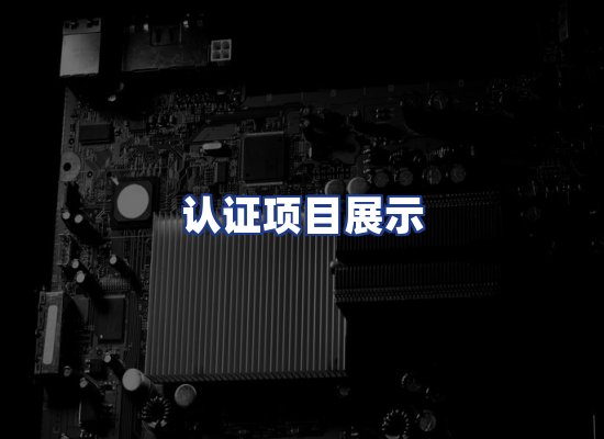 认证项目展示